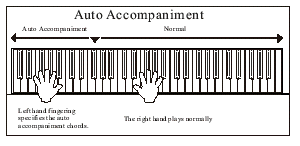 AUTO KÍSÉRET(ACCOMPANIMENT) A hangszerének 100 kíséret stílusa van amiket teljes zenekari auto kíséret céljára használhat fel.