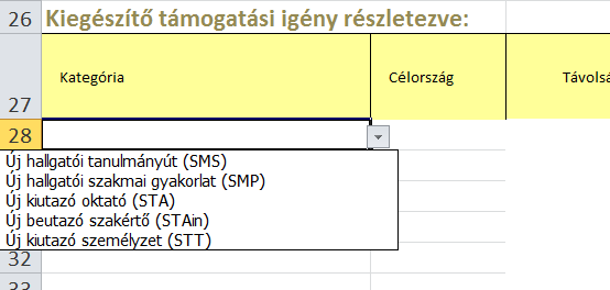 Beküldendő: A kiegészítő támogatás igénylése lapfül (DE jelezni kell az