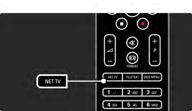 2.8.4 Tallózás a Net TV-n 1/6 Zárja be az útmutatót, majd nyomja meg a távvezérlőn a Net TV gombot, vagy válassza a Főoldal menüből a Tallózás a Net TV-n lehetőséget, és nyomja meg az OK gombot.