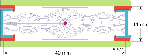 Drift cső (DT) Röviden Gázzal töltött cső, közepében egy vékony szál (20-100 µm) Az átmenő töltött részecske ionizál, 100 elektront kelt cm-enként A szál felé sodródnak (driftelnek), másodlagos