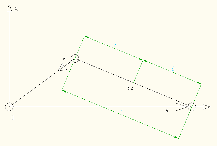 (51) (52) 44. ábra A hajtókar mozgása és a hajtókar paramétereit A (50), (51), (52) képleteket felhasználva kiszámíthatjuk -t.