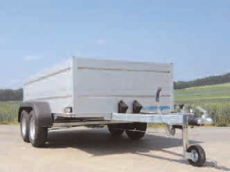 BT - Alacsonyépítésű, általános célú utánfutók (2 tengelyes) / Lowrider general purpose trailers (2 axles) BT 2030/151 Alumínium oldalfalak integrált lekötösínnel és ponyvarögzítő rendszerrel,