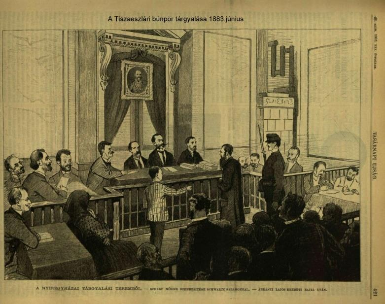 5.1 A tárgyalás menete A tárgyalást, amely nyilvános volt, Nyíregyházán 1883. június 19-én tíz órára tűzték ki, majd augusztus 3-án ért véget.