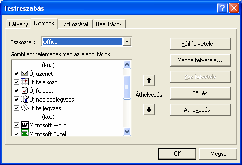 PROGRAMTELEPÍTÉS ÉS ELTÁVOLÍTÁS 21 irányítópult tartalmazza a telepített Office komponenseket (lásd az 1-3.