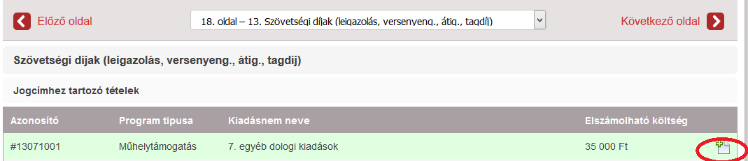 Számlák megbontása Példa: MVSZ által kiállított számlán versenyengedély és leigazolás is van A számla sorszáma 155/2016 versenyengedélyek értéke: 15.000 Ft leigazolás értéke:15.