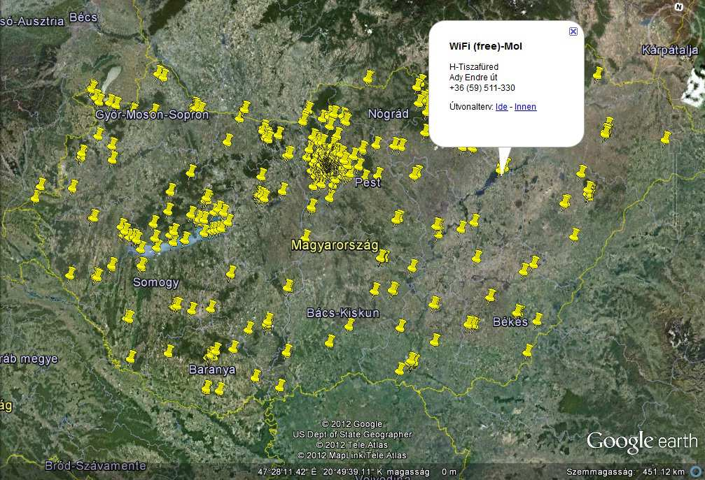 58. ábra: Nyilvános WLAN Magyarországon 2012-ben Vezeték nélküli hálózat vírusok Forrás:[saját szerkesztés] A számítógépes vírusok napról-napra kifinomultabb megoldásokat alkalmaznak rendszereink