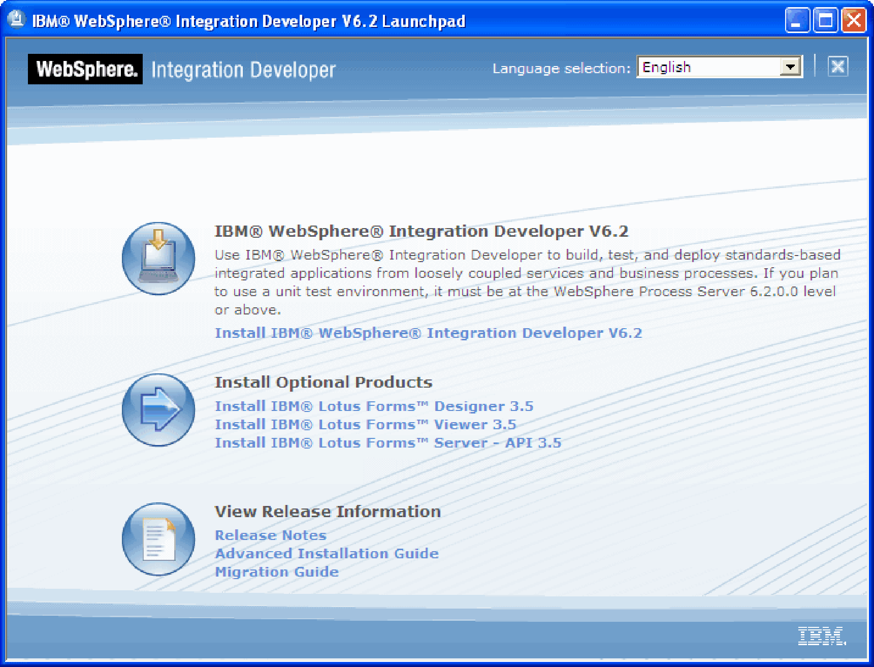 Megjegyzés: 2000 Linux Csak az IBM Lotus Forms Server - API 3.5 áll rendelkezésre Linux operációs rendszerhez. 3. Irányítsa a Lotus Forms telepítő varázslót a telepített anyagokat tartalmazó mappákra.