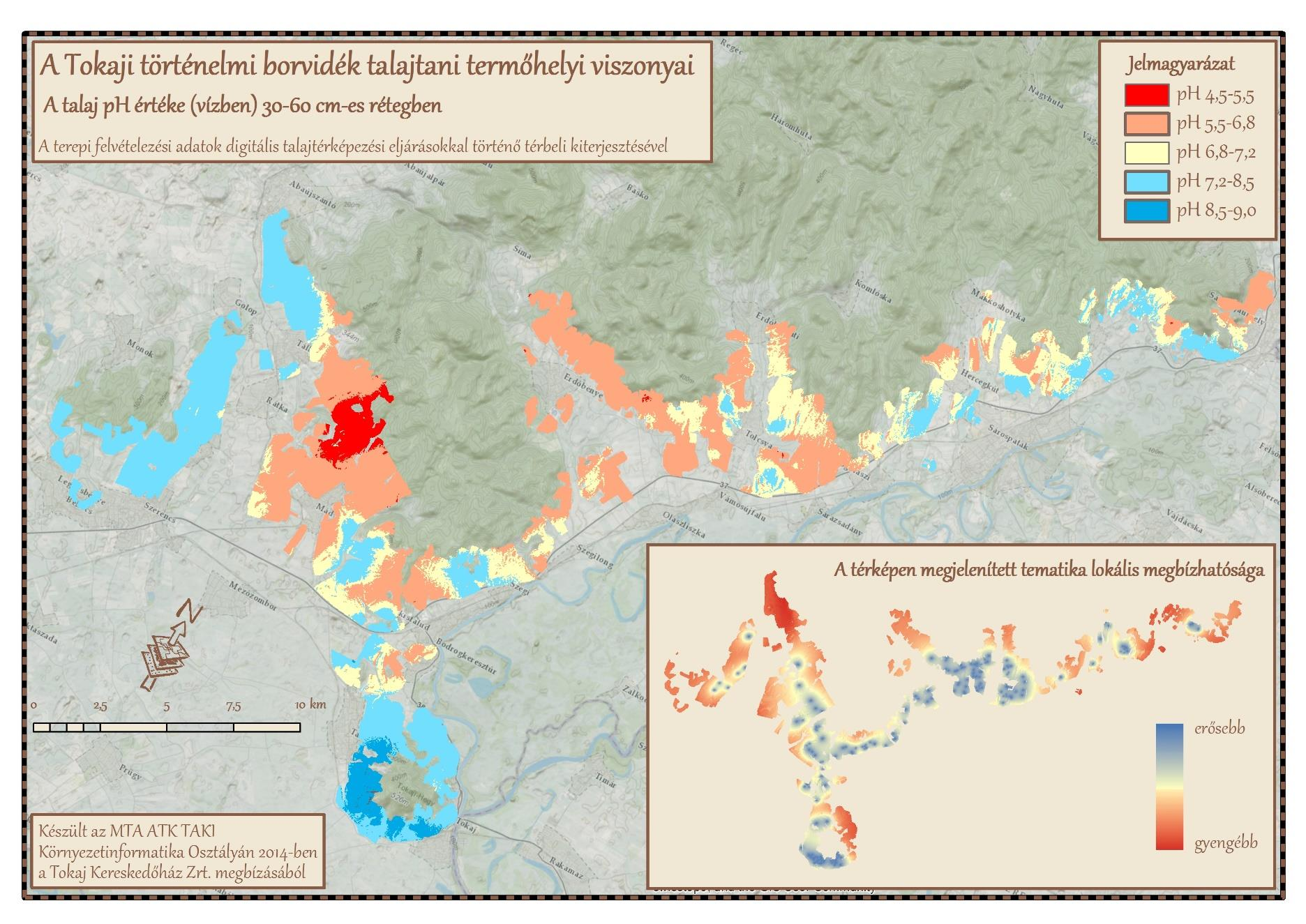 Talajokra vonatkozó adatok/információk/térképek tematika, tulajdonság,