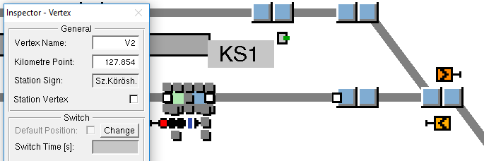 A program felépítése - Pálya Pályaelemek vertex-ek és edge-ek összeépítésével: Vertex pl: Főjelző,