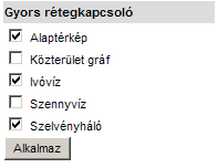A navigációs funkciók a térképi nézetre jobb egérgombbal való kattintáskor felbukkanó menübıl is elérhetık.