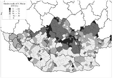 nemzeti populizmus és választási magatartás 131 10. kartogram.
