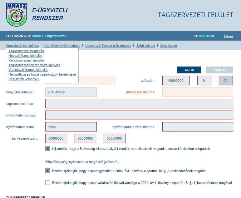 A beküldést a rendszer képernyő üzenettel igazolja, mellyel együtt visszaigazoló e-mail is kiküldésre kerül az adatokban megadott e-mail címre. 3.