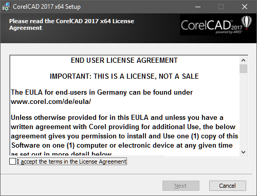 CORELCAD 2017 ALAPOK 35 telepítést. Az indítás után a biztonsági figyelmeztetést jelentő párbeszédpanelen kattintsunk a Futtatás gombra!