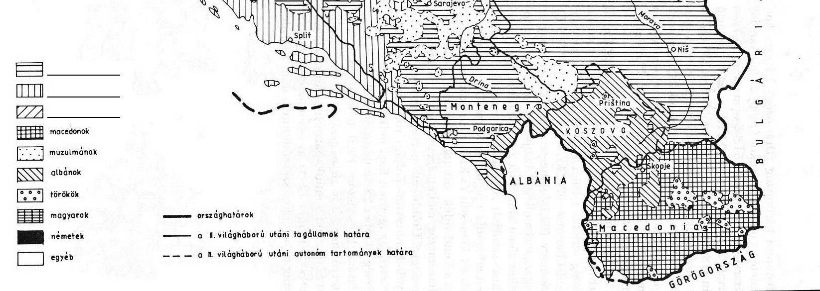 6. Задатак се је у вези односа на Балкану у другој половини XIX века. Одговорите на питања уз помоћ мапе и сопственог знања! а) Направите објашњење знакова за следећу мапу!