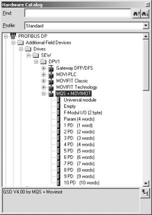 9 I 0 Üzembe helyezés PROFIBUS (MQS) esetén MQS tervezése PROFIBUS DP-n STEP7-tel Új konfiguráció tervezése A HW Config-ban végzett tervezést rendszerint hozzá kell illeszteni az alkalmazáshoz.