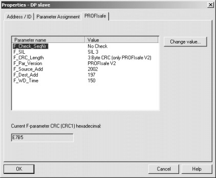 Üzembe helyezés PROFIBUS (MQS) esetén MQS tervezése PROFIBUS DP-n STEP7-tel I 0 9 A PROFIsafe tulajdonságok paraméterezése A hibatűrő MQS PROFIsafe tulajdonságainak paraméterezése a STEP7 HW