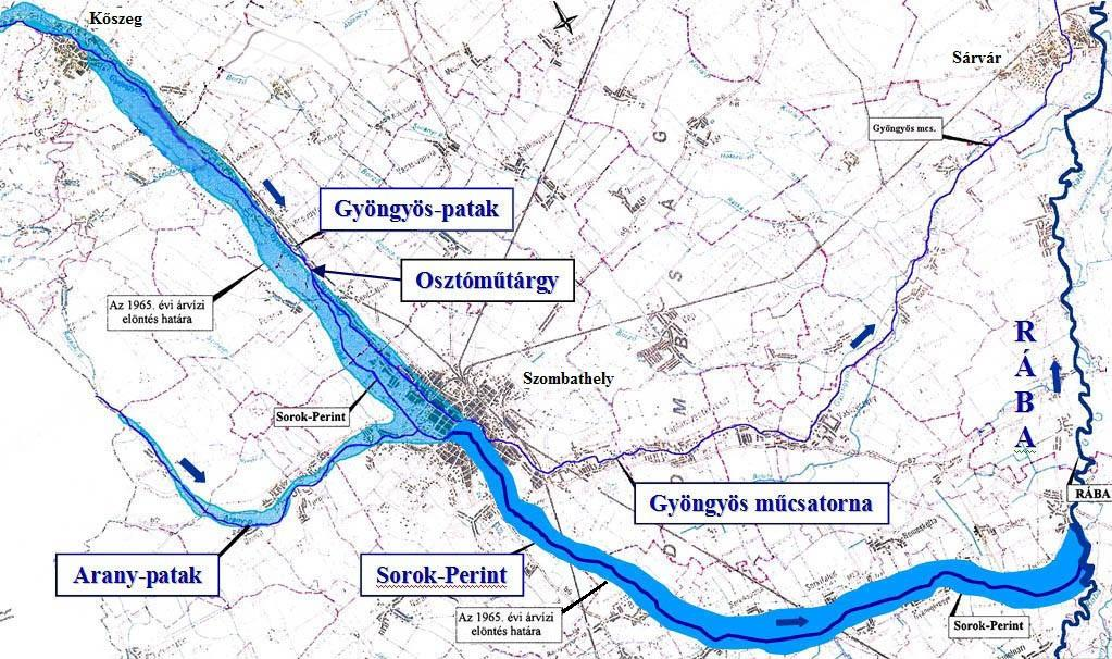 1965. évi árvízi elöntések az Arany