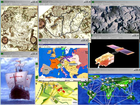 5.1) Űrfelvételek számítógépes feldolgozása és elemzése 5.2) Animációs térképek. 5.3) Animációs atlaszok. 5.4) Digitális térképek összekapcsolása leíró adatbázisokhoz. 5.5) A három dimenziós modellek és a virtuális valóság, mint a térkép termékei és kiegészítő partnerei.