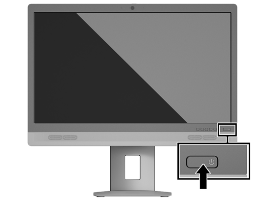 3. Állítsa a monitor magasságát a személyes munkaállomásának megfelelő, kényelmes pozícióba. A monitor legfelső peremének magassága ne haladja meg a szemmagasságát.