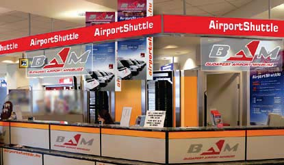 Transfer in die Stadt Come arrivare in città AIRPORT SHUTTLE-MINIBUS Phone: 36-1 296-8555 www.airportshuttle.