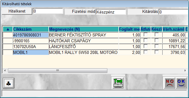 38. ábra OK megnyomása után nyomtatódik az Előleg bekérő értesítő (NOTO prefix).