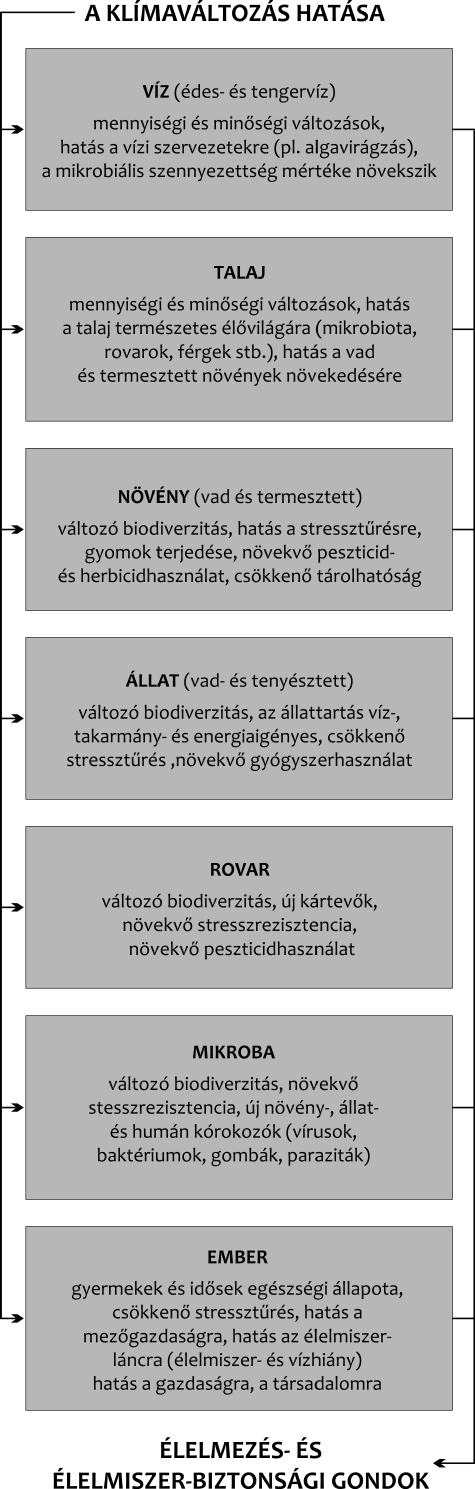 A vázoltak szerint az éghajlatváltozással együtt a mikotoxinokkal való szennyeződés mértéke megnőhet, a megszokott fertőződés és toxintermelés profilja megválto zik (más törzsek elszaporodása, más