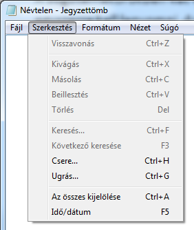 hogy nyomja le és tartsa lenyomva a CTRL és a SHIFT billentyűt, majd nyomja le az A betűt. A legtöbb programban különböző dolgokat lehet végrehajtani a billentyűzet használatával.