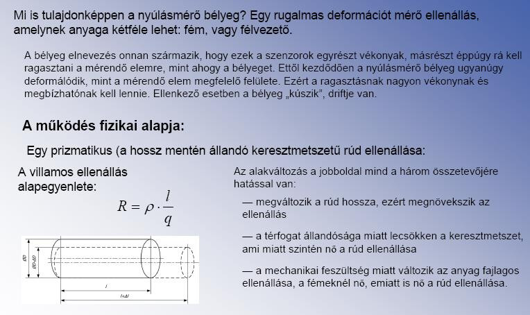 KLASSZIKUS DEFORMÁCIÓÉRZÉKELŐ