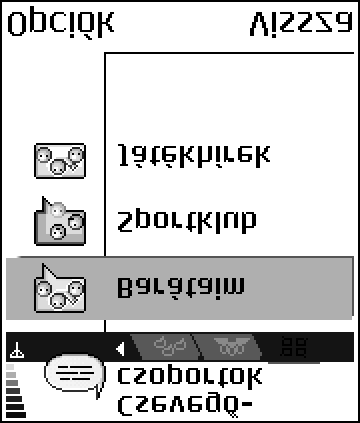 Csatlakozás a kiszolgálókhoz 1 A csevegési kiszolgálókhoz történõ csatlakozáshoz válasszuk a Menü Csevegés lehetõségeket. Ha kívánjuk, más kiszolgálóhoz is kapcsolódhatunk.