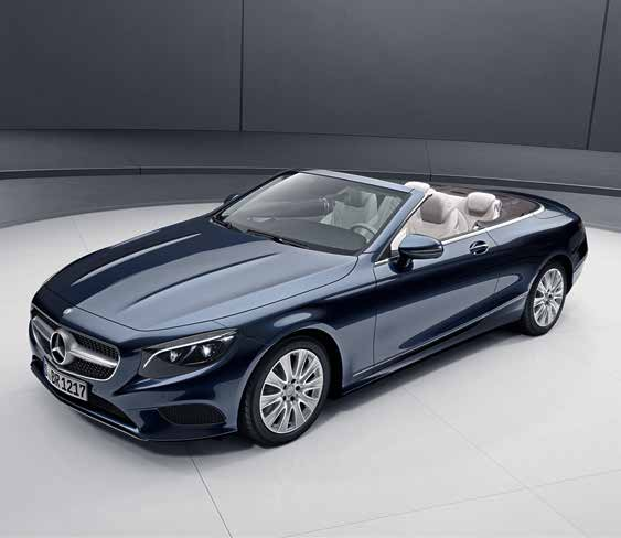 Az új S 500 cabriolet szériafelszereltsége. Az új S 500 cabriolet szíve szó szerint a V8-as motor, biturbó feltöltéssel. Az erőt a világ első 9 fokozatú automata váltója a 9G-TRONIC viszi át az útra.