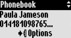 Phonebook View Add new Navigációs lehetõségek: (Beállítás) (Megerõsítés) (Görgetés) (Kiválasztás) A telefonkönyv használata A telefonkönyvben 100 nevet és hívószámot lehet tárolni.