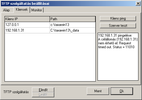 Taxawin TFTP szerver Az újabb generációjú Siemens HiPath központok egy dedikált TFTP szerverre is képesek elküldeni összegyűlt hívásadataikat.