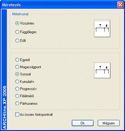 804 10.1. Méretezés Méretezés típusa Válassza ki a méretezés típusát.