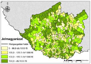 69 kapnak a térség életben, míg az tudományos tevékenységhez és adminisztrációhoz köthető szolgáltatások a számos Szekszárdhoz, illetve Pakshoz kapcsolódó lehetőség ellenére kevesebbet.