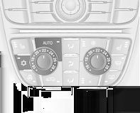 Automatikus üzemmód AUTO Kezelőszervek: Vezetőoldali hőmérséklet Levegőelosztás Ventilátor Utasoldali hőmérséklet AUTO = automatikus üzemmód 4 = belső levegőkeringtetés V = párátlanítás és