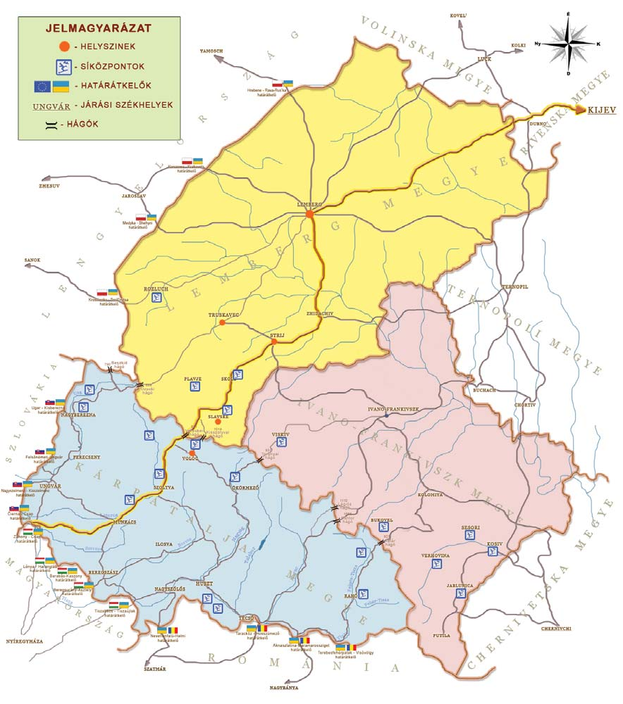 40. ábra. A 2022-es téli olimpia tervezett megrendezésének területei Forrás: A SPORT ÉS TURISZTIKAI INFRASTRUKTÚRA FEJLESZTÉSÉRŐL SZÓLÓ ÁLLAMI SZOCIÁLIS CÉLPROGRAMRÓL A 2011 2022-ES IDŐSZAKRA 2011.06.