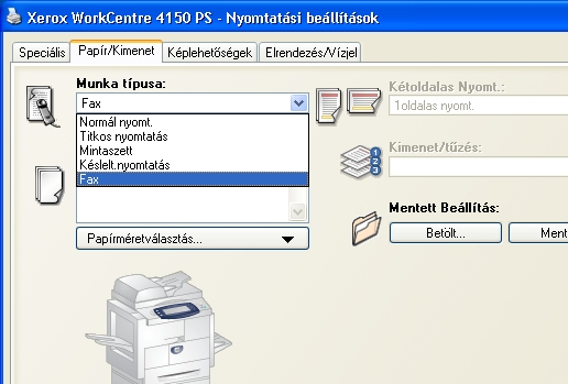 LAN Fax A kiegészítő LAN Fax szolgáltatással a számítógépéről vagy munkaállomásáról bármely faxberendezésre továbbíthat faxot a telefonhálózaton keresztül.