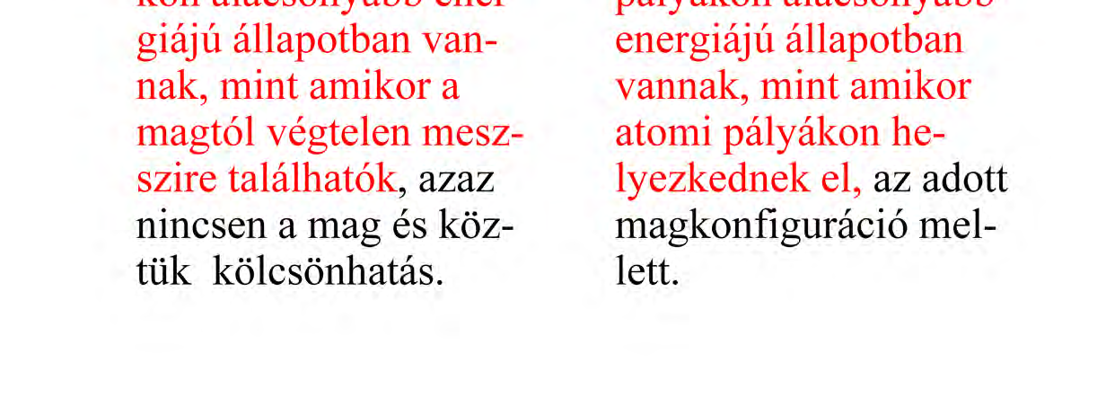 A stabil molekulák ennek analógiájára, tehát azért jönnek létre az egymástól függetlenül létező atomokból, mert az energetikailag kedvezőbb állapotot jelent a molekula.