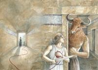 feladat Minotaurusz A legenda szerint Minotauruszt, a félig ember-félig bika szörnyet a knosszoszi palota labirintusában tartották fogságban.