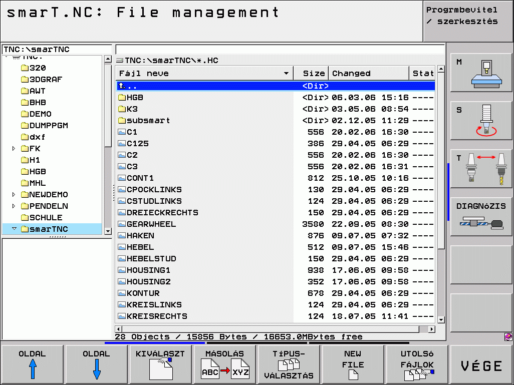 Kontúrok A kontúrprogramozás indítása A smart.