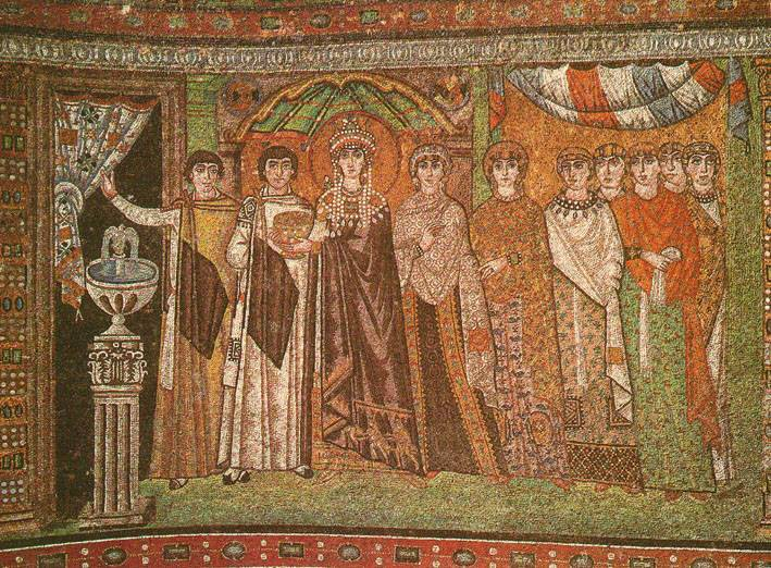 Theodora császárné és kísérete