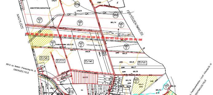 8 Kivonat a hatályos szabályozási tervből Forrás: ARCHIGRAF, 2005 Kivonat az M85 gyorsforgalmi út új nyomvonalának tervéből Szabályozási tervi és a helyi építési szabályzatot érintő változások