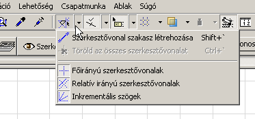 3. gyakorlat Szerkesztés 2D eszközökkel Szerkesztővonalak használata, kurzorillesztés gyakorlása Készítsük el az alábbi rajzot.