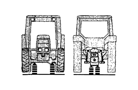 KARBANTARTÁSI UTASÍTÁS A traktor tárolása A traktor hosszabb időre (tárolás) történő leállítása esetén a traktort alá