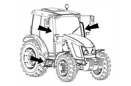 A TRAKTOR BEMUTATÁSA A traktor üzemeltetőjének tisztában kell lennie az ajánlott eljárásokkal és utasításokkal a traktor biztonságos üzemeltetése céljából. Az üzemeltetés során ez már túl késő.