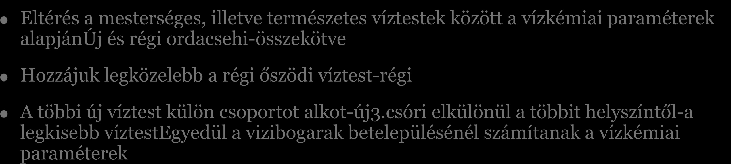 Hozzájuk legközelebb a régi őszödi víztest-régi A többi új víztest külön csoportot alkot-új3.