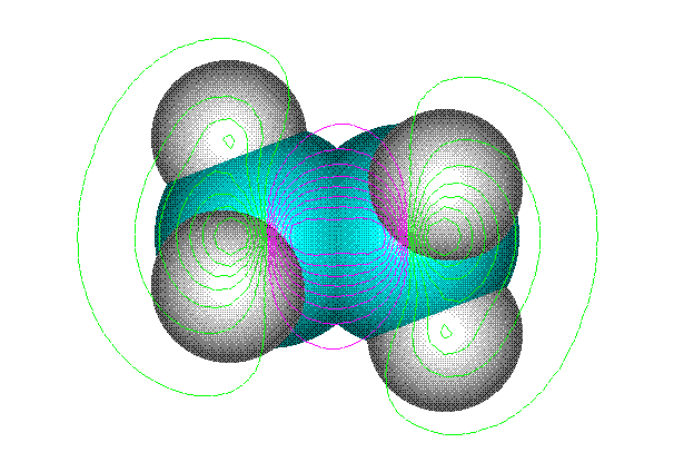 1.3.3. A kovalens kötés M elmélete 1.3.3.1. Az M elmélet Az M elmélet elveti azt a feltételezést, hogy a molekulát felépítı atomok páronként lokalizált kötések segítségével kapcsolódnak össze.