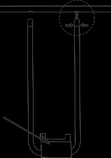 A MEDENCE ÖSSZESZERELÉSE (folytatás) 5. Az U-alakú oldal támasztékok tetején van egy, előzőleg gyárilag beszerelt dupla gomb-rugó kapocs (10).