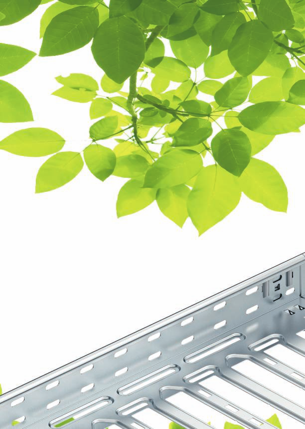 Környezetbarát Az OBO által alkalmazott DUO- Plus lézeres gyártási eljárás jelentős innováció a kábeltartó-rendszerek területén.