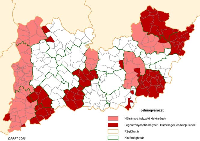 A külterületek, ezen belül a tanyák mellett új térbeli jelenség a kisméretű falvak növekvő száma és jelentősége a régió településhálózatában.